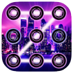 Neon Pattern Lock Screen