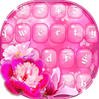 Clavier Emoji avec Fleur Rose icône