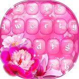 Pink Flower Emoji Keyboard