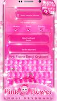 Pink Flower Emoji Keyboard screenshot 3