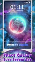 Space Galaxy Lock Screen App syot layar 1