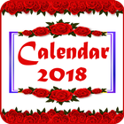 Calendar 2018 (Including Holidays) आइकन
