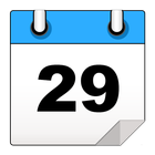 calendário mensal aplicativo ícone