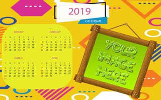 2019 Calendar Photo Frames اسکرین شاٹ 1