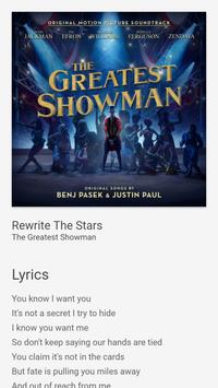 Download Rewrite The Stars Just Lyrics Greatest Showman Apk