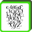 Design de lettre de calligraphie