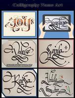 Calligraphy Name Art penulis hantaran