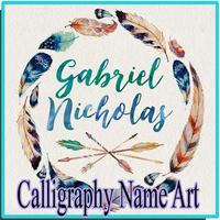 Calligraphy Name Art poster