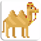 Camel Pixel Sandbox Color by Number Coloring Pages icon