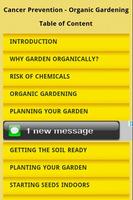 Organic Gardening Avoid Cancer الملصق