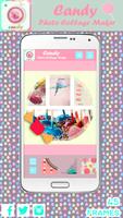 Bonbons photo collage Affiche