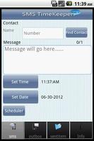 SMS TimeKeeper capture d'écran 1
