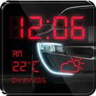 Car Clock Weather Widget icône
