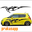Design de corte de adesivo de carro