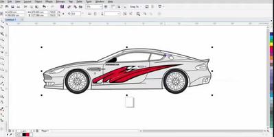 Design de corte de adesivo de carro imagem de tela 1