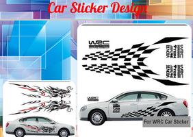 Car Sticker Design Affiche