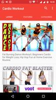 Fat Burning Cardio Workout - Cardio Exercise Video تصوير الشاشة 1