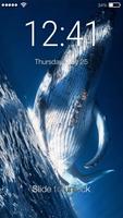 Blue Whale Lock Screen Affiche