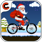 Santa Bike Rider Zeichen
