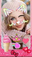 Cat Face Photo Stickers Editor الملصق