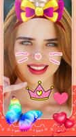 Cat Face Photo Stickers Editor تصوير الشاشة 1