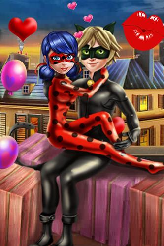 Ladybug kissing Cat Noir APK for Android Download