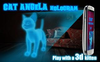 Cat Angela Hologram 3D Kids تصوير الشاشة 1