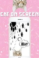 Гуляющий кот в телефоне Шутка - голограмма скриншот 1