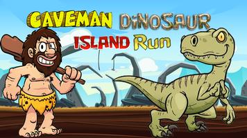 Caveman Dinosaur Island Run Poster