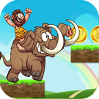 Caveman Riding Mammoth Run ikona