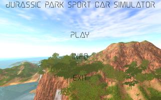 Dinosaur Park Sport Car Simulator Affiche