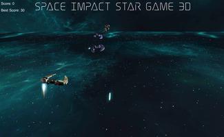 Space Impact Star Game 3D capture d'écran 1