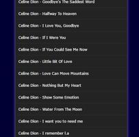 Celine Dion mp3 :Hits captura de pantalla 2