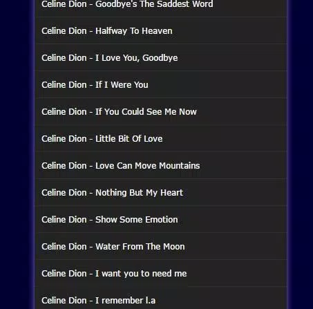 Celine Dion mp3 :Hits APK for Android Download