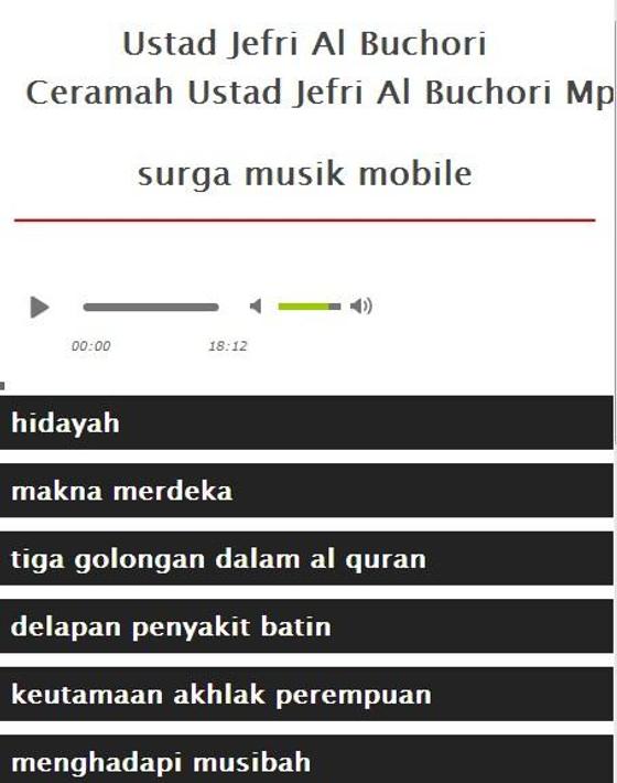 Download Ceramah Ustad Jefri Al Buchori Mp3