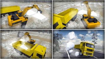 Snow Excavator Crane-Construction Simulator 2018 screenshot 1