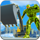 Heavy Excavator-Robot Transformation Construction APK