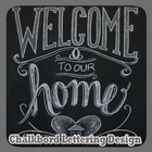 Chalkbord Lettering Design icon