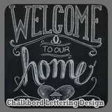 Chalkbord Lettering Design icon