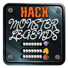 Cheat Unlimited Gold Monster Legends🎮App Prank icône
