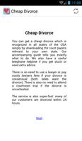 برنامه‌نما Cheap Divorce عکس از صفحه