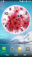 Fleur de Cerisier Horloge capture d'écran 2