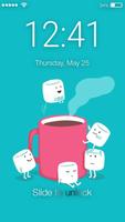 Cute And Funny Kawaii Food Screen Lock تصوير الشاشة 1