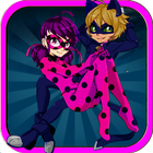 Ladybug The Hero Chibi Running simgesi