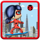 Ninja Girl Chibi Skater Surfer أيقونة
