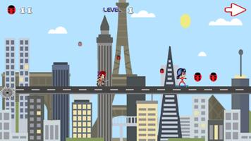 Ninja Girl Chibi Skater Surfer تصوير الشاشة 1