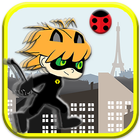Chibi Black Cat Shinobi Runner أيقونة