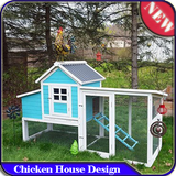 चिकन हाउस डिजाइन आइकन