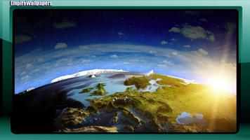 Earth And Sun Wallpaper постер