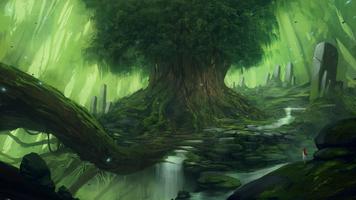 برنامه‌نما Fantasy Forest Live Wallpaper عکس از صفحه